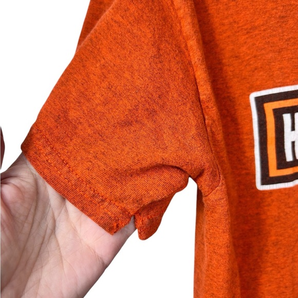 Harley Davidson orange tshirt, M, Moto, Biker, Classic Collectible - Picture 6 of 6